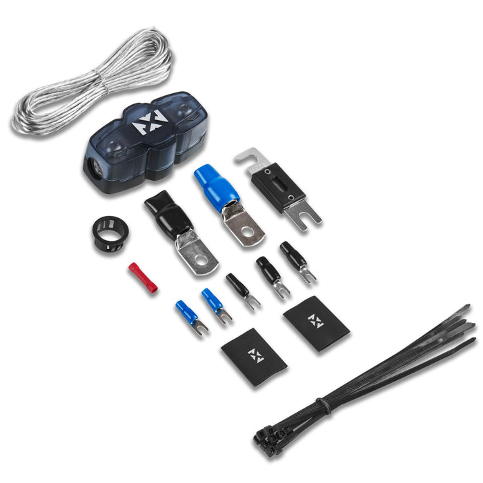XKIT06 Full Spec 1/0 Gauge 100% (OFC) Oxygen Free Copper Complete 5/6-Channel Amplifier Wiring Kit with RCA's for Amplifiers up to 4000 Watts
