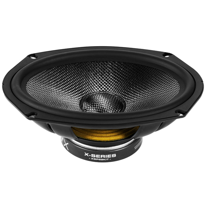 XSP69KIT 600W Peak (300W RMS)  6"x9" X-Series 2-Way Component Speakers with Carbon Fiber Cones and 25mm Silk Dome Tweeters