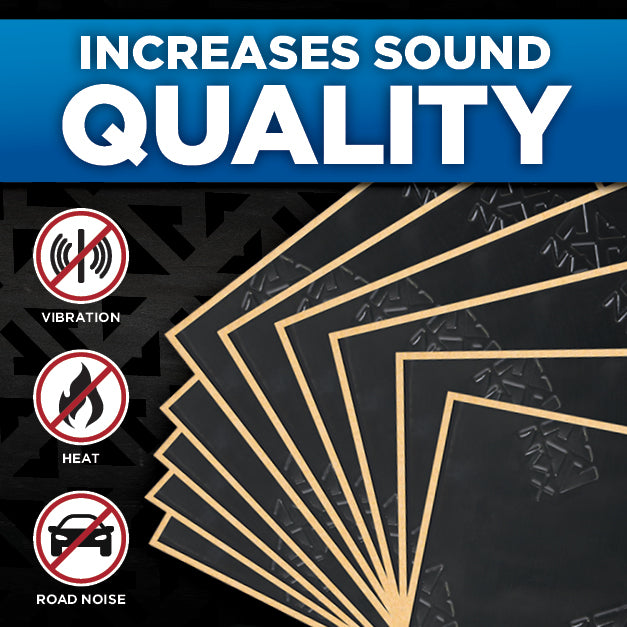 SDBSK2 1.38 Square Feet Black Sound Deadening Speaker Kit (Two 10" x 10" Pieces)