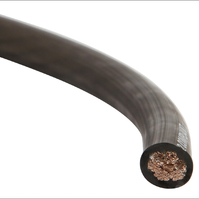 XW4BK5 5 ft. of Frosted Black 4-Gauge True Spec 100% Oxygen-Free Copper EnvyFlex Power/Ground Wire