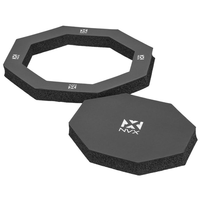 FRING46 2 Piece Universal 4x6" Self Adhesive Foam Speaker Ring Kit with Foam Base Pad