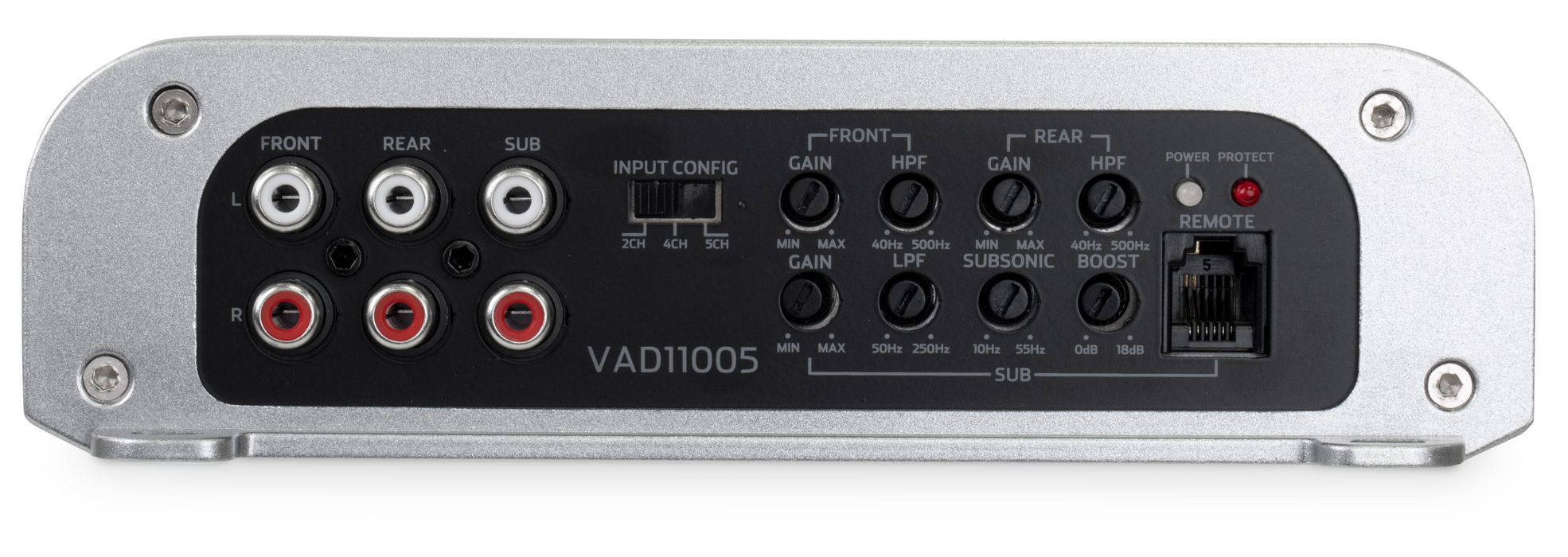 VAD11005 1100W RMS V-Series Full-Range Class-D 5-Channel Amplifier (Marine Certified)