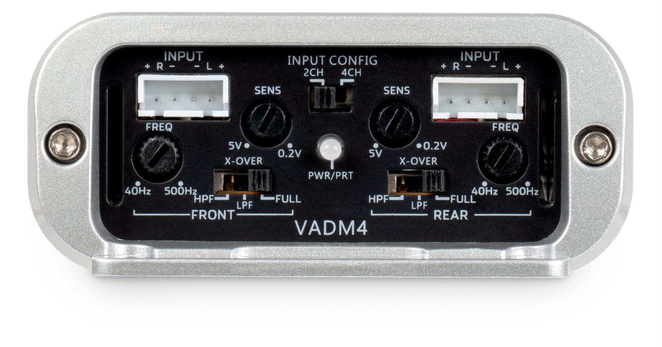VADM4 400W RMS V-Series Micro Full-Range Class D 4-Channel Amplifier (Marine Certified)