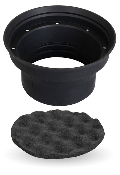 XBAF525 2 Piece Universal 5.25" Silicone Rubber Speaker Baffles with Self Adhesive Foam Base Pad