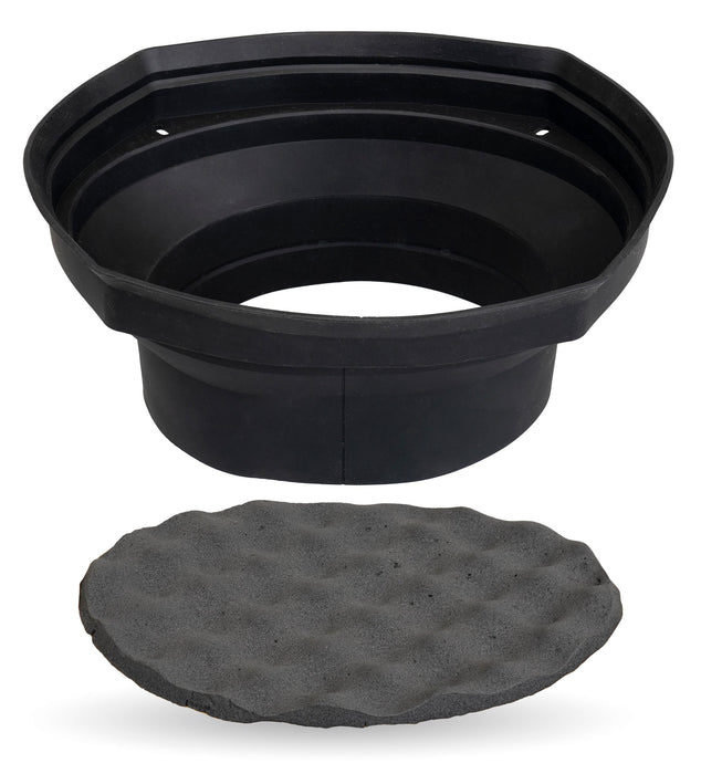 XBAF68 2 Piece Universal 6x8" Silicone Rubber Speaker Baffles with Self Adhesive Foam Base Pad