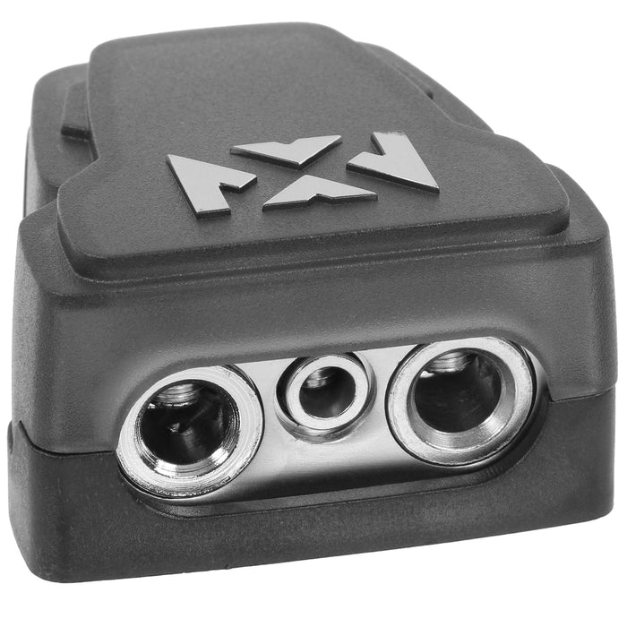 XBTPN04 Positive or Negative Car Battery Terminal with Two 1/0 or 4-Gauge and One 4 or 8-Gauge Outputs