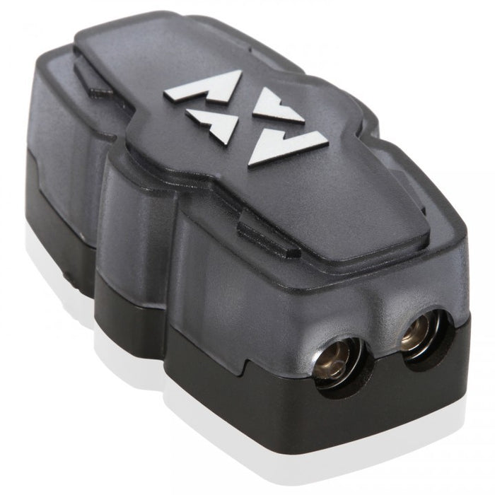 XFDBU2 Fused Distribution Block with One 0/1 Gauge Input and Two 4/8 Gauge Outputs