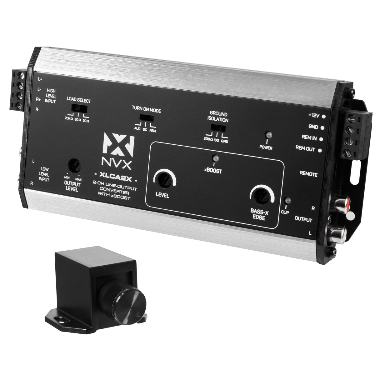 XLCA2X 2-Channel Line Out Converter Digital Bass Enhancer with
