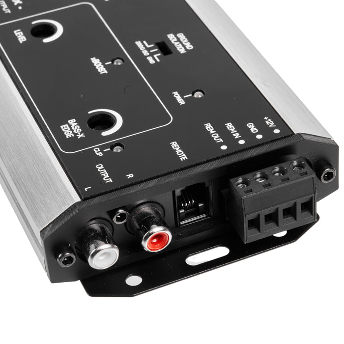 XLCA2X 2-Channel Line Out Converter Digital Bass Enhancer with xBOOST, Impedance Matching, and Remote Level Control