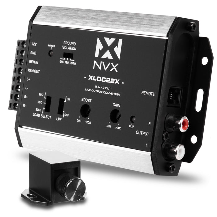 XLOC22X 2 inputs / 2 outputs High Voltage Active Line Output Converter with Impedance Matching and Remote Level Control