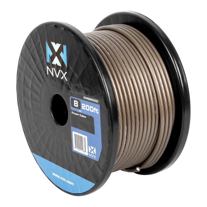 XW8GR200 200 ft. of Frosted Gray 8-Gauge True Spec 100% Oxygen-Free Copper EnvyFlex Power/Ground Wire