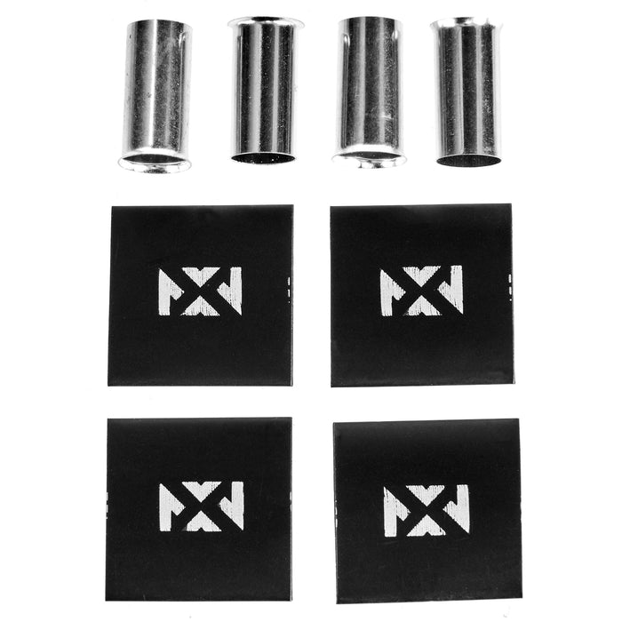 XWF44PK 4 Pack of 4-Gauge Wire Ferrules with NVX Heat Shrink